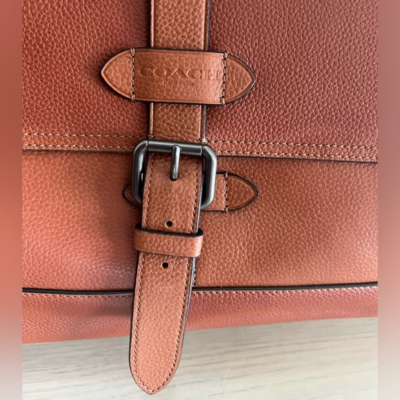 COACH Leather Portfolio Briefcase 15.5 x 12 x 4” - great condition! - Picture 9 of 12